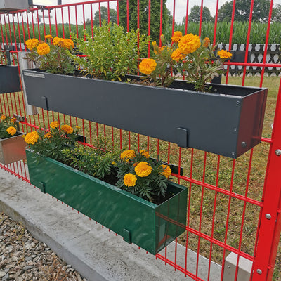 Roestvrijstaal bloemenbak hek-kopen