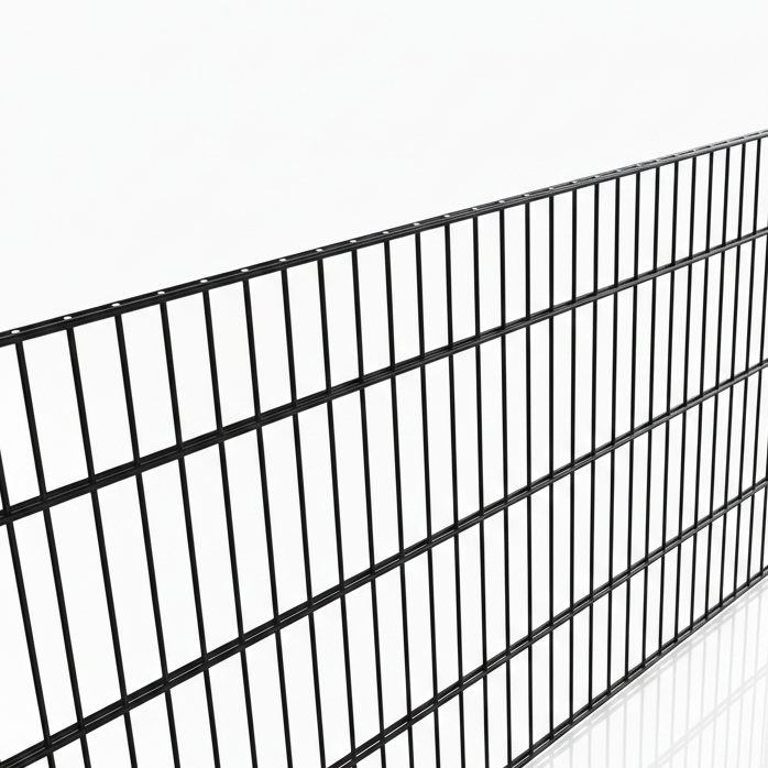 Dubbelstaafmat 6/5/6 hek kopen zwart ral 9005