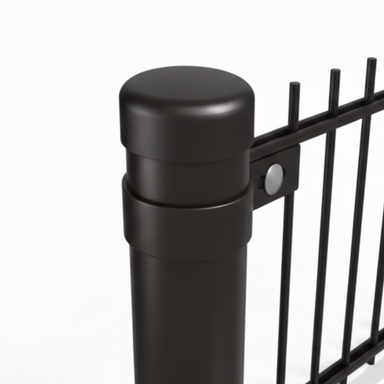 Ronde hoekpaal Ø60 mm compleet met dop en bevestigingsmateriaal voor hekwerk of schutting hek-kopen