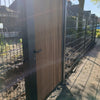 Pluteo Enkele poort met hout Ayous hek-kopen