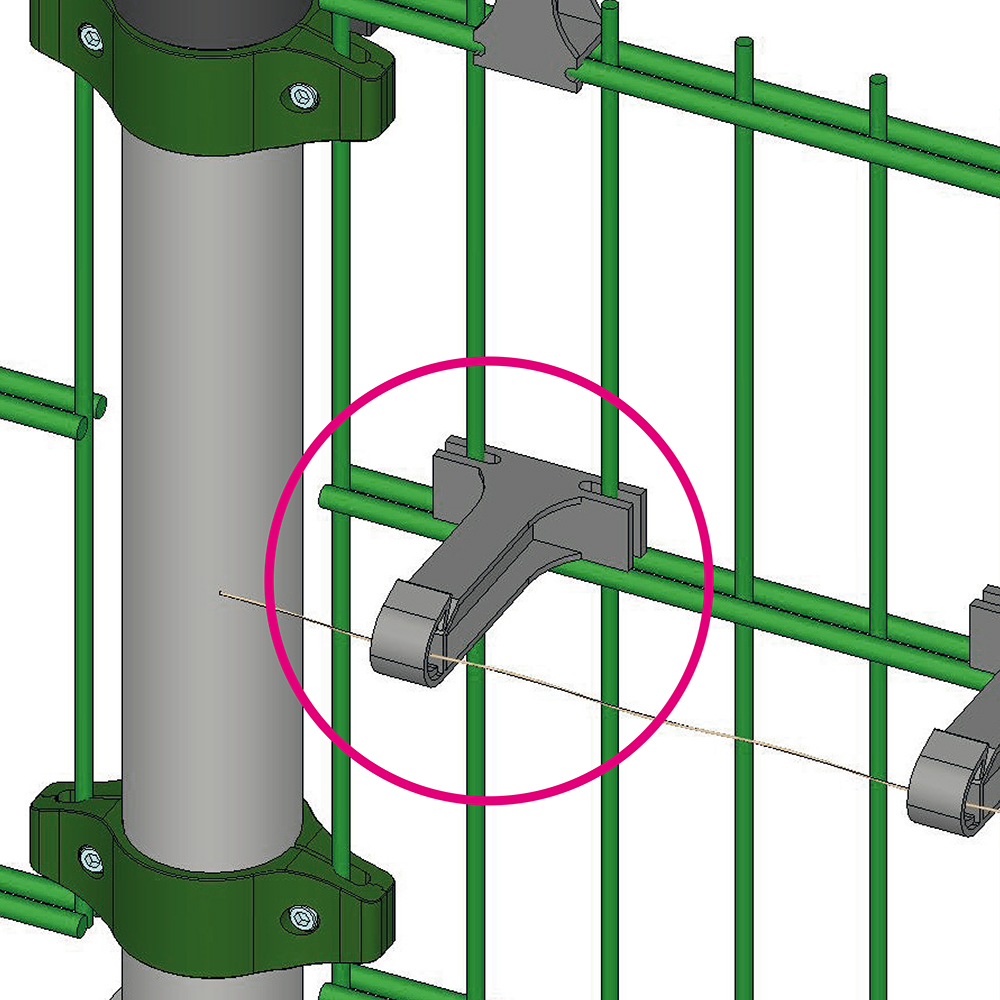 Afstandisolator 6/5/6 mm staafmatten hek kopen