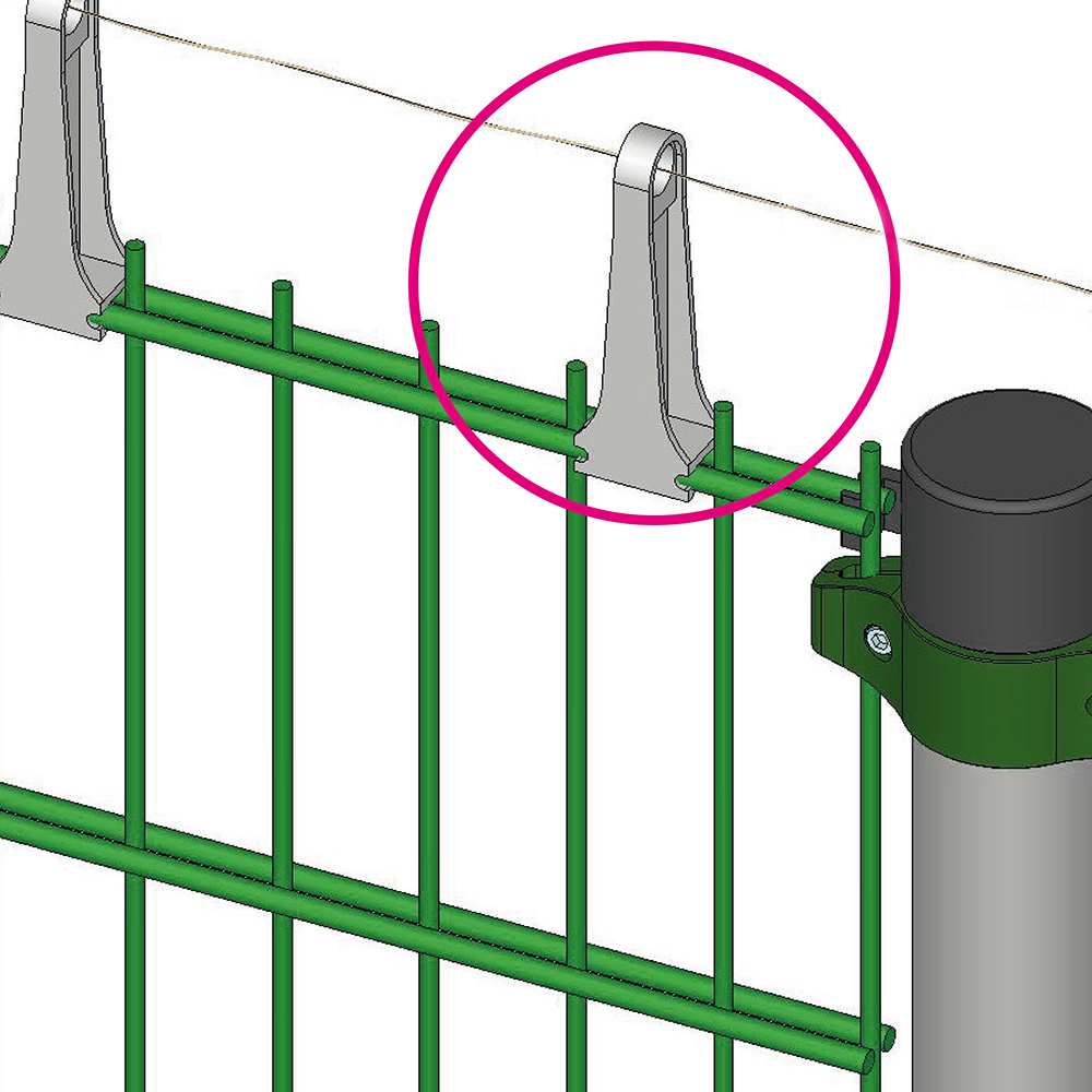 Afstandisolator 6/5/6 mm staafmatten hek kopen