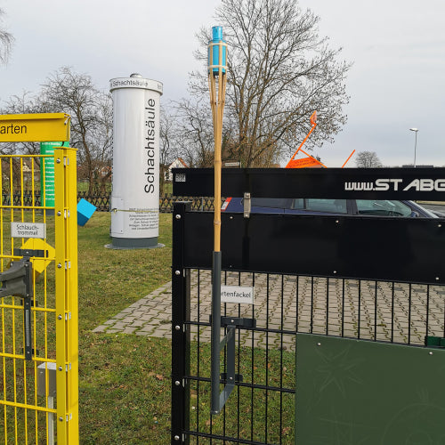 Halterung für Gartenfackeln und Pfeile