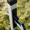 Locinox Poortvanger aluminium - met Rubbere aanslag hek-kopen  Haak Boven (IN-GATE CATCHER) Haak Onder (UNDER-GATE CATCHER)