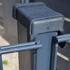 Ronde paal koker 60x40 mm compleet voor eind-, begin- of hoekpaal van hekwerk of schutting